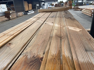 Ca. 72x Douglas halfhoutsrabat, 18x175mm, lengte 500cm